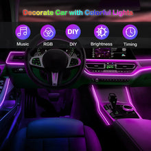 Luxury RGB Car Interior Ambient Lighting Kit (APP + Music Sync)