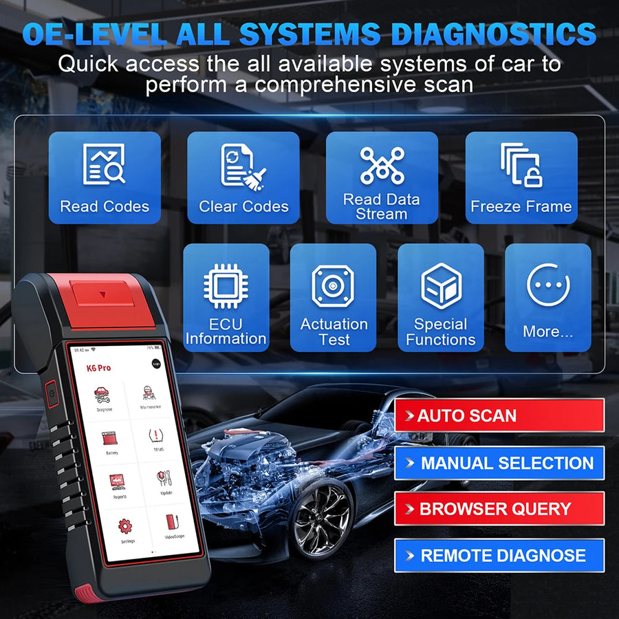 K6 PRO OBD2 Scanner